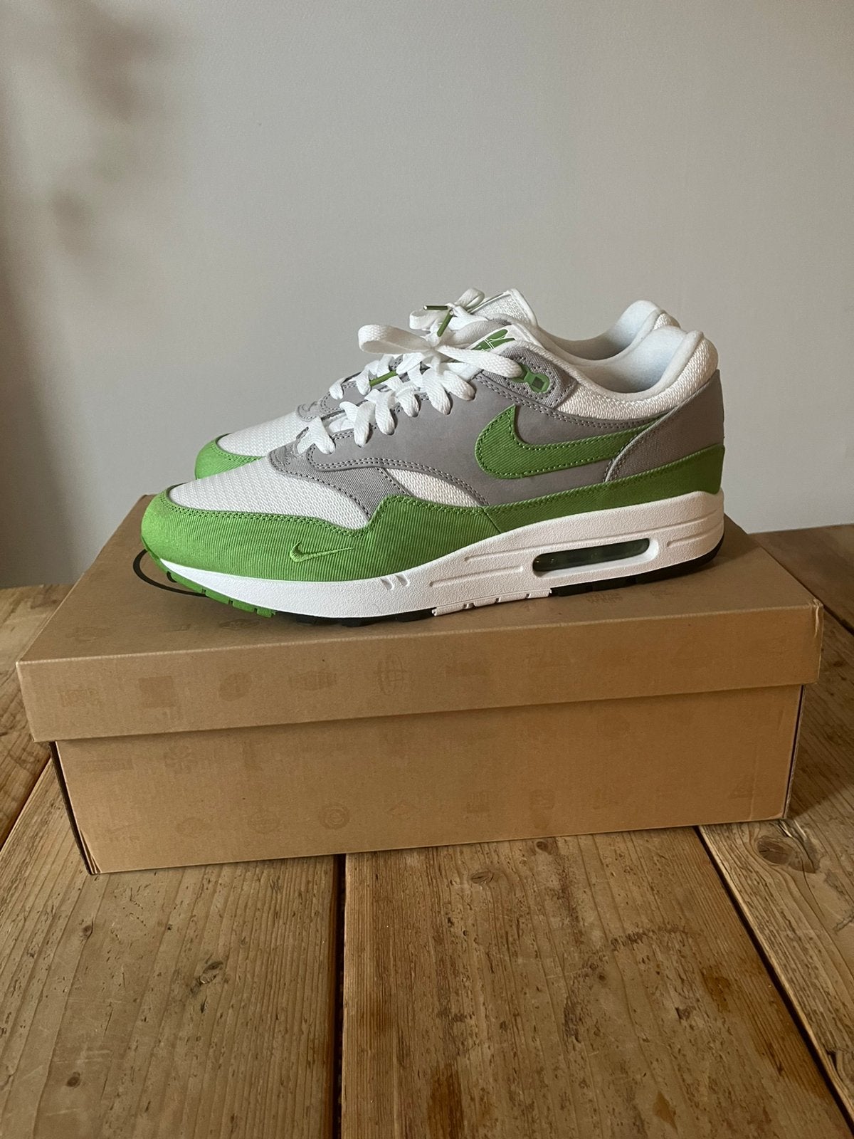 Nike Air Max 1 Patta Chlorophyll maat 46, Overige kleuren, Ophalen of Verzenden, Sneakers of Gympen, Zo goed als nieuw