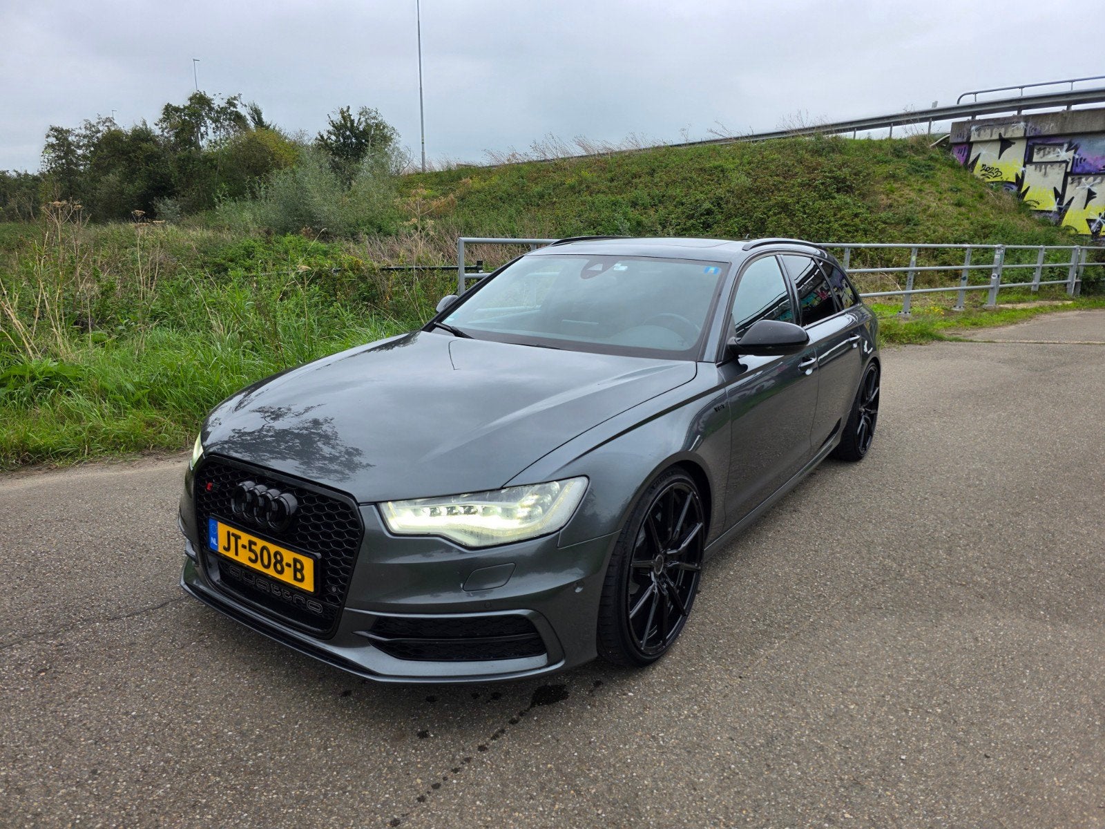 Audi A6 S6 420pk Quattro S Tronic 2013 Grijs, Auto's, Automaat, Euro 5, 120 €/maand, Stationwagon