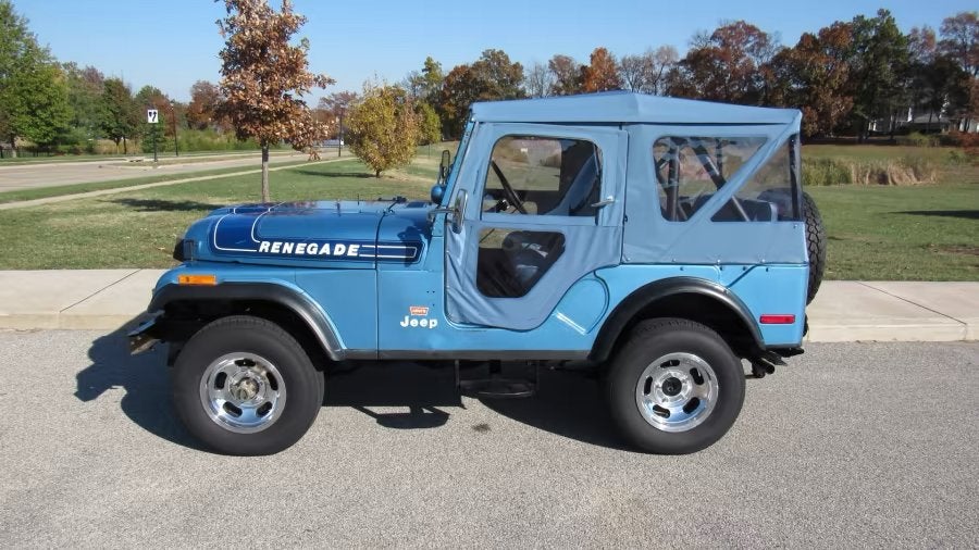 Cj5 jeep blauwe sofftop incl deuren en stangen, Gebruikt, Amc, Jeep, Jeep