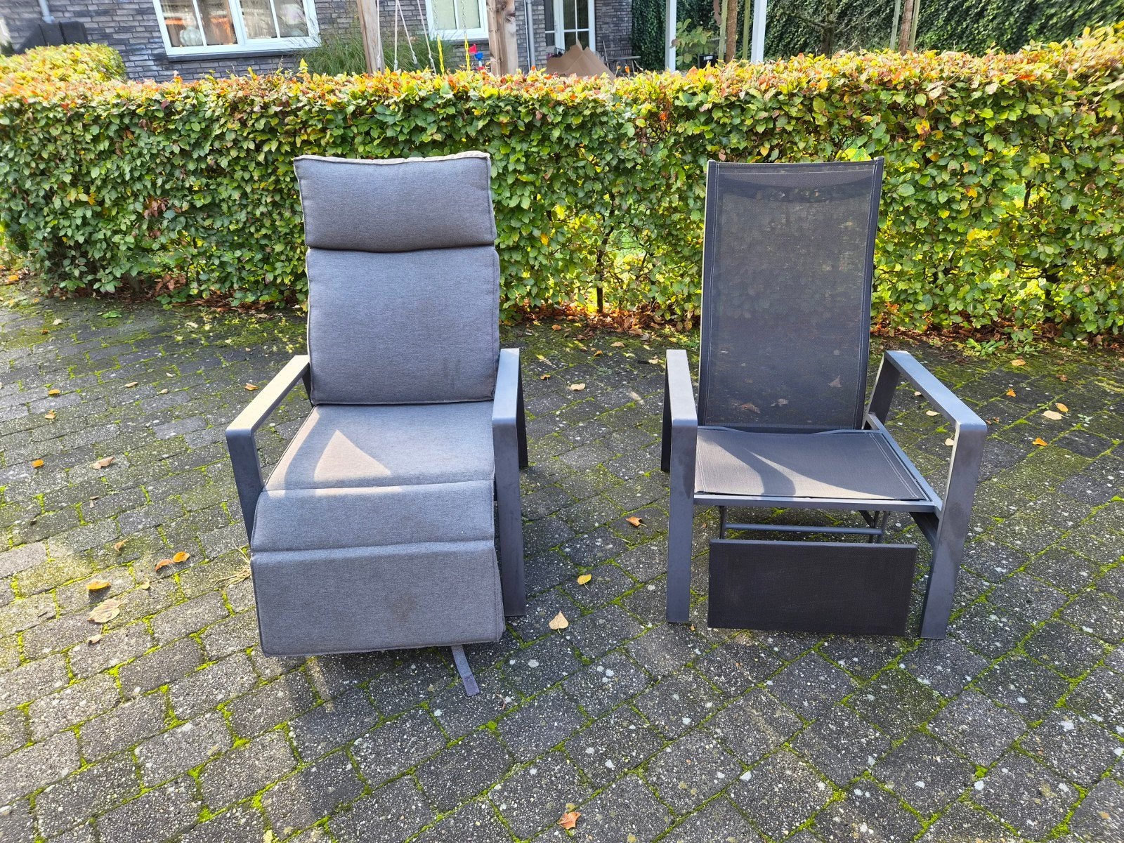 Jutlandia Vonge verstelbare tuinstoelen (set van 2), Tuin en Terras, Ophalen, Gebruikt