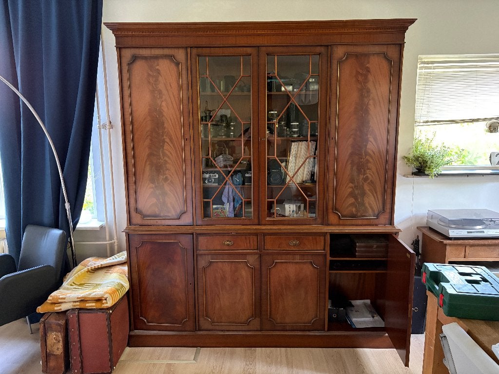 Exclusieve Heldense Kasten (Mahonie) | Vitrine- & Hoekkast, Ophalen