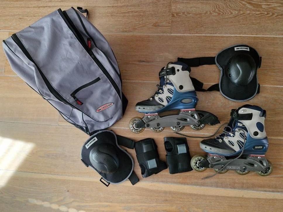 Complete Tecnica Inline Skates Set Dames - Maat 39,5, Gebruikt, Inline skates 4 wielen, Dames, Ophalen