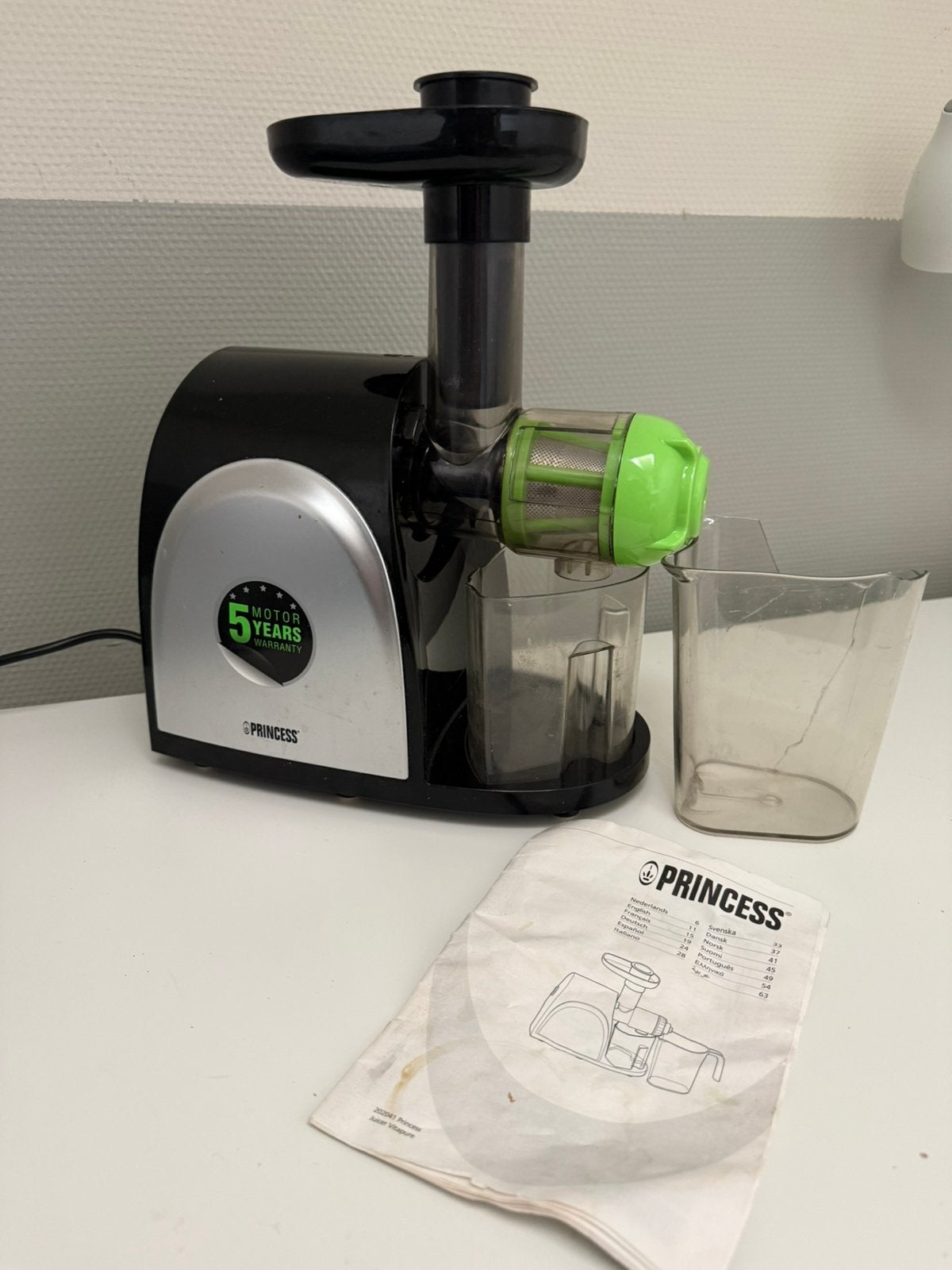 Slowjuicer, Ophalen of Verzenden, Gebruikt, Elektrisch, Slowjuicer