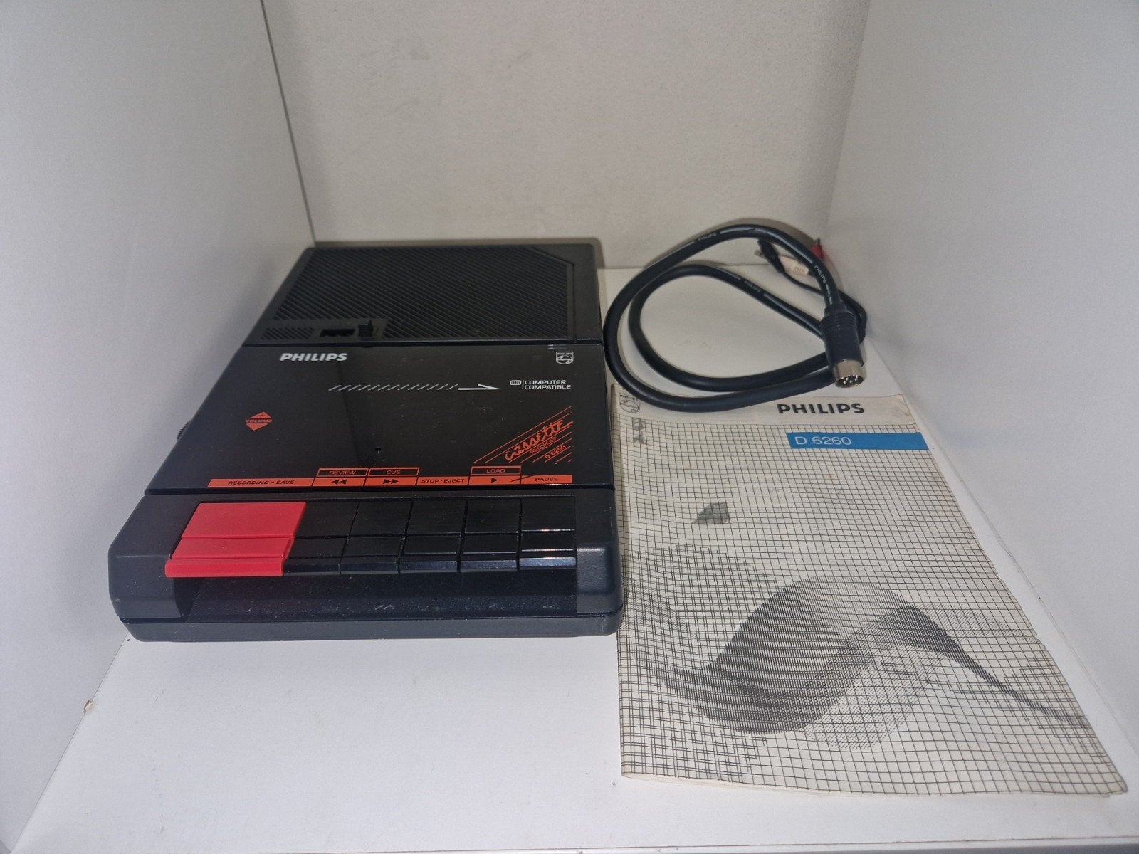 Philips Cassette Recorder D6260 met handleiding, Ophalen of Verzenden