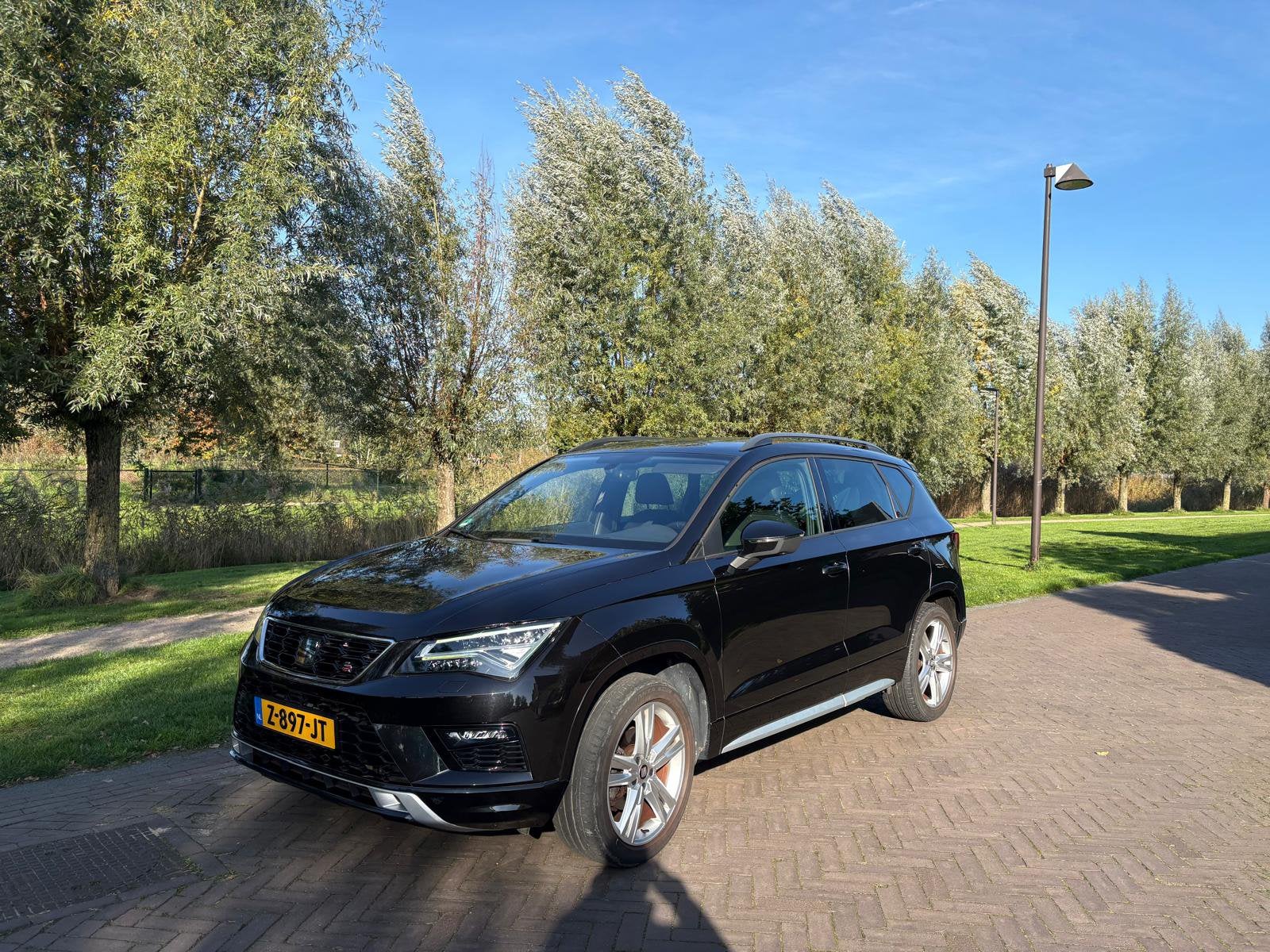 Seat Ateca FR 1.5 Ecotsi 150pk 2019 Zwart Automaat Trekhaak, Auto's, 1498 cc, 4 cilinders, Zwart, Particulier