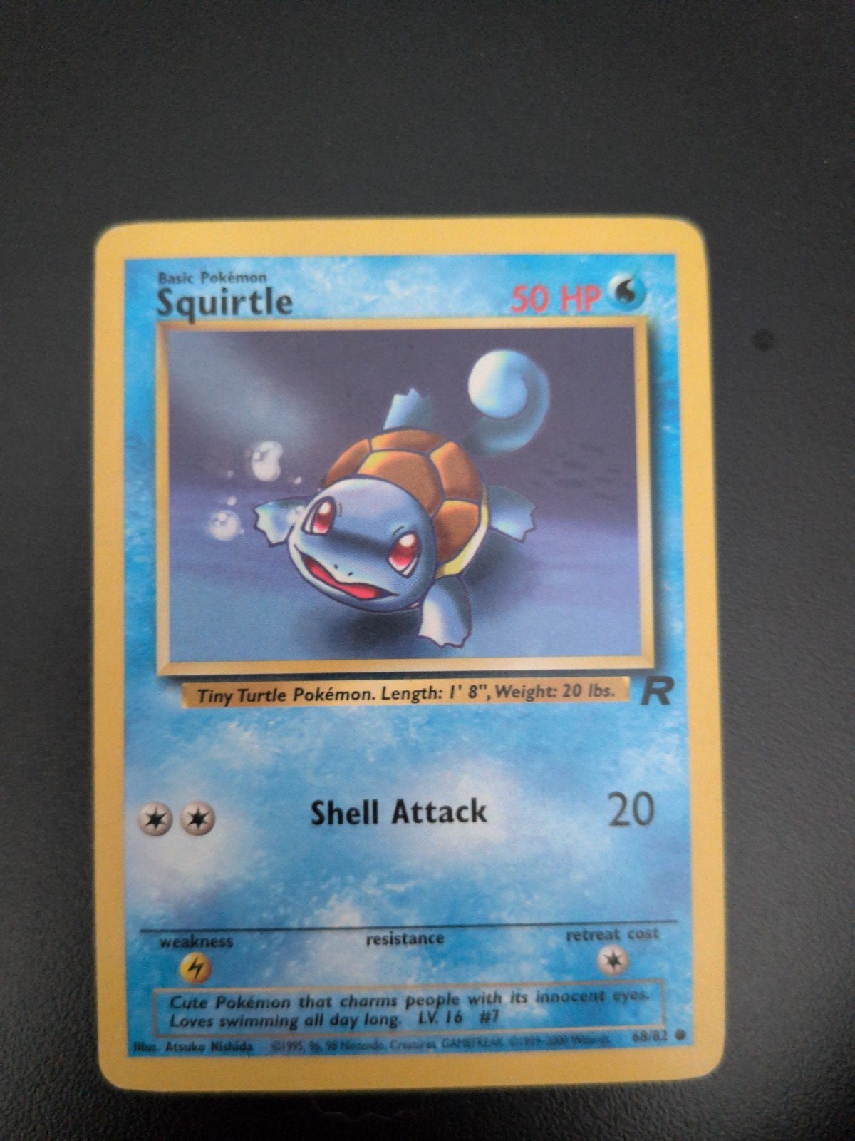 Pokémon Squirtle Kaart - Basic Pokémon 50 HP, Hobby en Vrije tijd, Verzamelkaartspellen | Pokémon, Ophalen of Verzenden, Gebruikt
