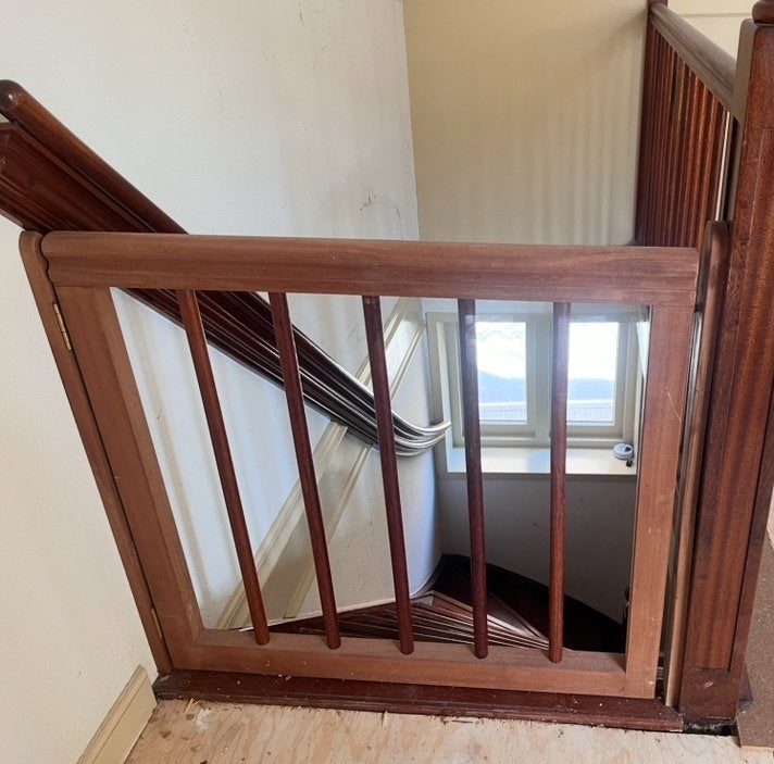 Houten traphekjes  op maat gemaakt., Ophalen, Gebruikt, Schroefhekje, Hout