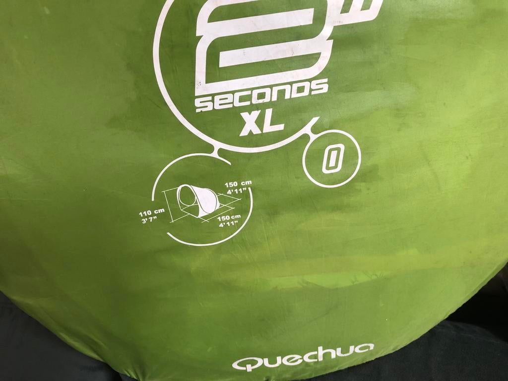 Quechua 2 Seconds XL Tent - Snel op te zetten!, Caravans en Kamperen, Tenten, Ophalen of Verzenden, Gebruikt, Tot en met 2