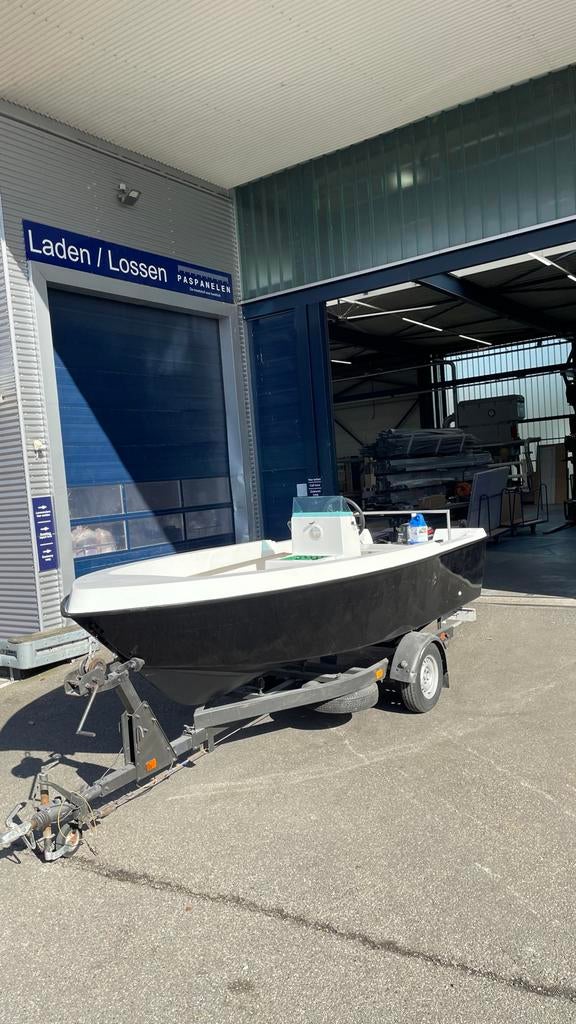 Consoleboot met Suzuki 9.9 PK buitenboordmotor, Watersport en Boten, Motorboten en Motorjachten, Ophalen, Gebruikt