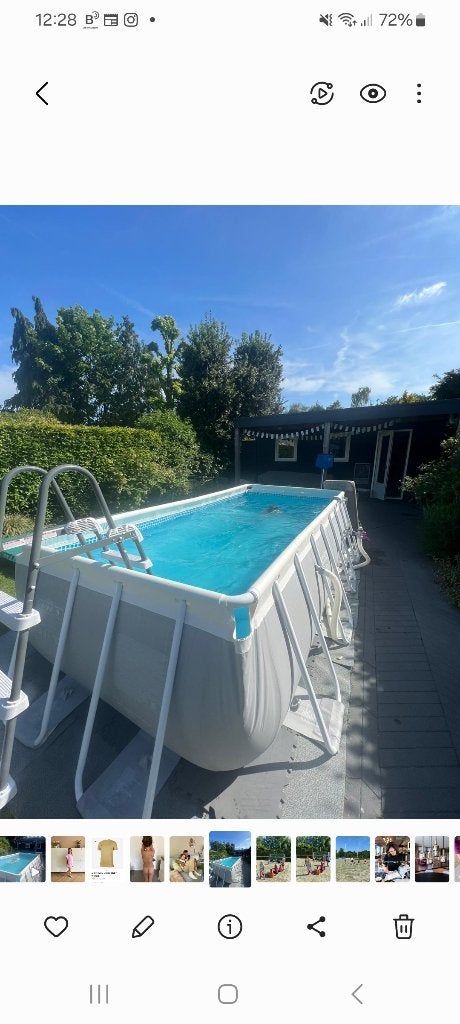 Intex zwembad 4 x 2 meter, Ophalen, Gebruikt, 200 tot 300 cm, 80 tot 120 cm