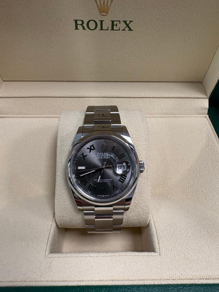 Rolex Datejust 36 Wimbledon, Ophalen, Staal, Polshorloge, Zo goed als nieuw