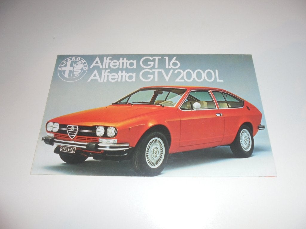 brochure Alfa Alfetta GT/GTV  1979, Ophalen of Verzenden, Nieuw, Alfa Romeo