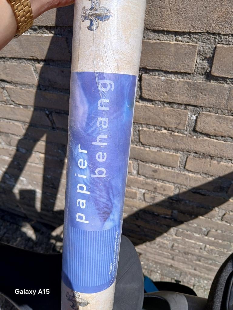 Nieuw papierbehang van Praxis, Ophalen, Blauw