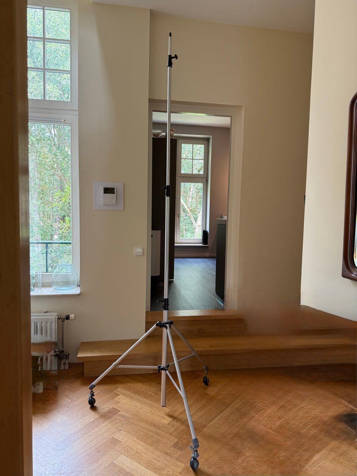 Manfrotto Studio Statief op Wielen - Stevig en Verrijdbaar, Manfrotto, Statief, Ophalen, Gebruikt