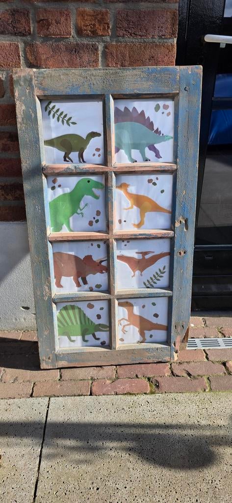 Fotolijst 8 luik oud landelijk stoer Hoffz stijl., Huis en Inrichting, Ophalen, Gebruikt