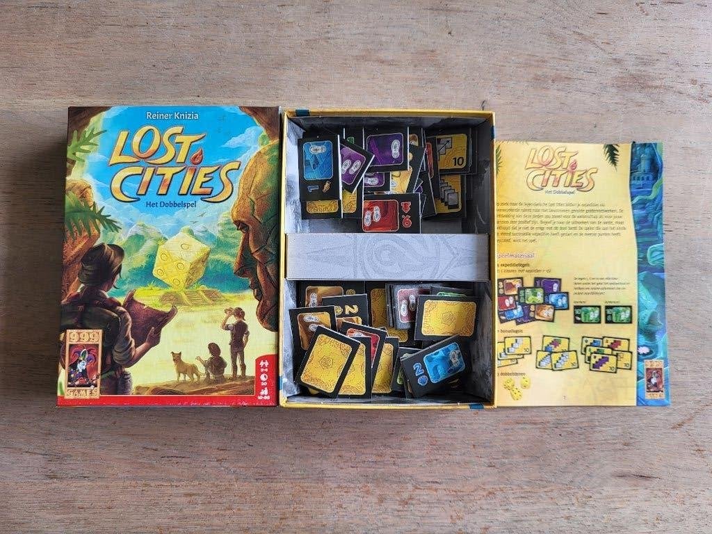 Lost Cities: Het Dobbelspel - Zo goed als nieuw, Hobby en Vrije tijd, Een of twee spelers, Ophalen of Verzenden, Zo goed als nieuw
