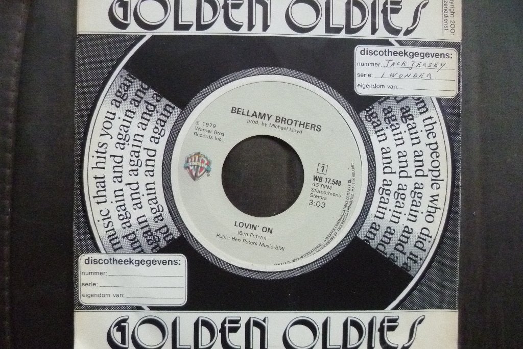 Bellamy Brothers - Lovin' On (7 inch single), Overige genres, 7 inch, Ophalen of Verzenden, Zo goed als nieuw