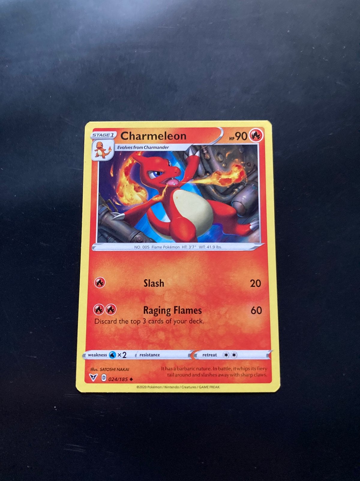 Pokemon kaart Charmeleon, Hobby en Vrije tijd, Verzamelkaartspellen | Pokémon, Ophalen of Verzenden, Zo goed als nieuw