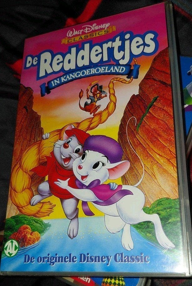 De Reddertjes in Kangoeroeland - Walt Disney VHS, Gebruikt, Tekenfilm, Alle leeftijden, VHS