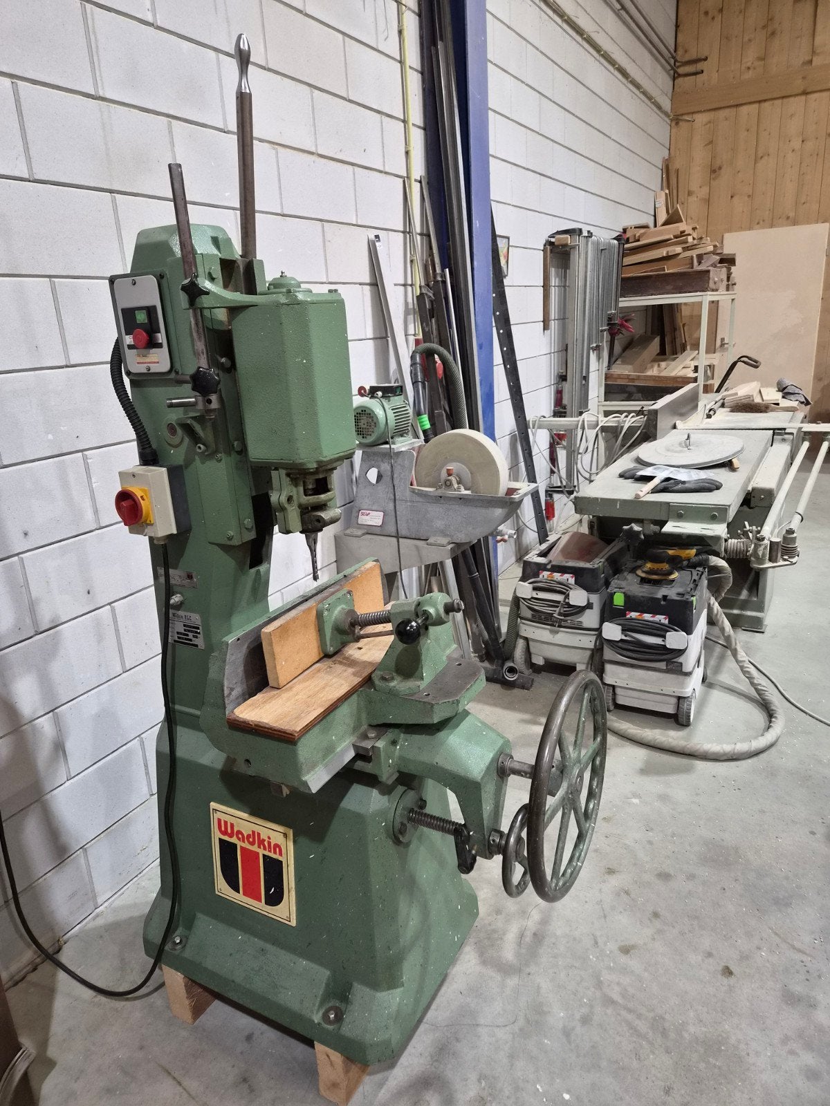 Wadkin vierkantegatensteek machine., Ophalen, Elektrisch, Overige soorten