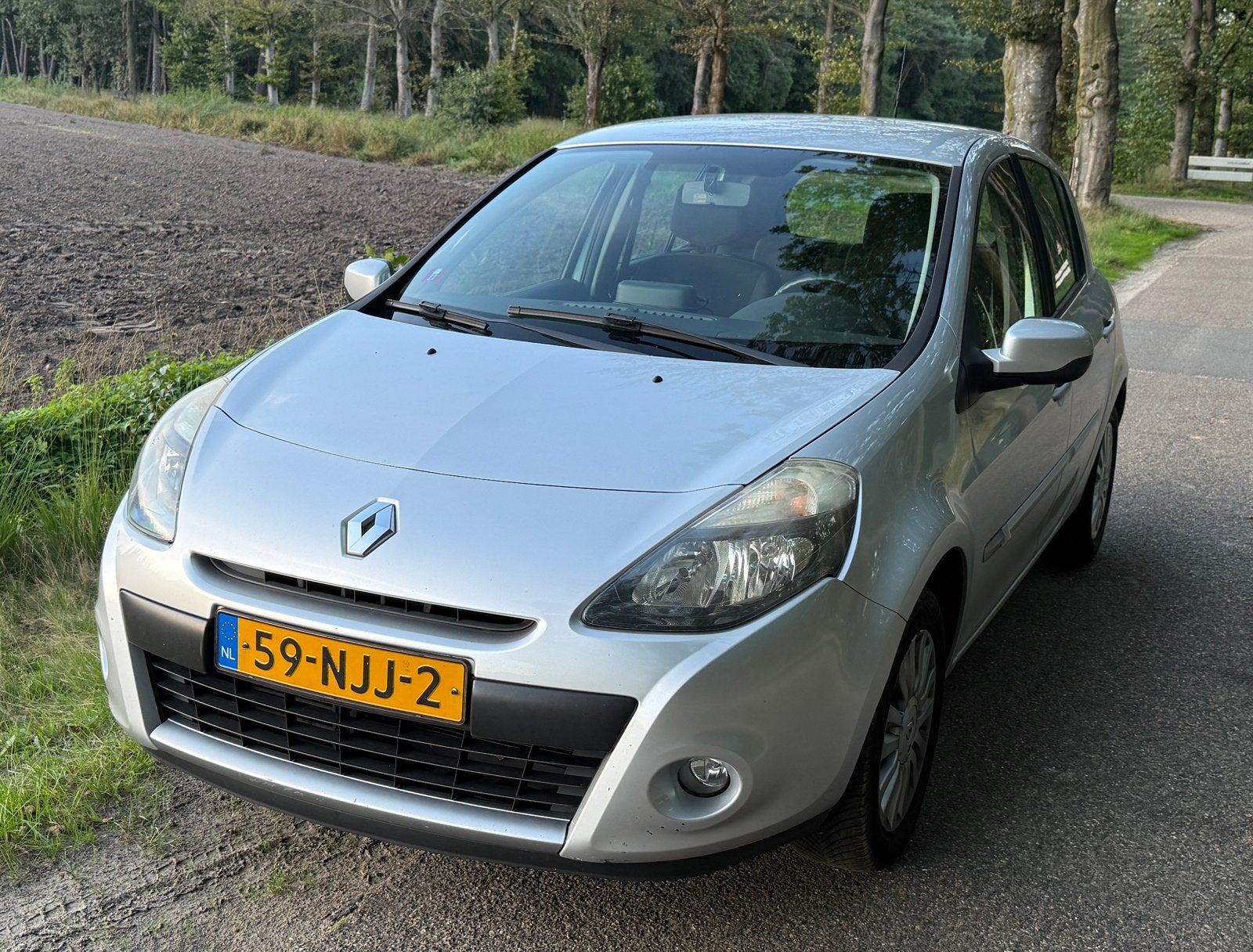 Renault Clio 1.2 TCE 5-DRS 2010 Grijs, Auto's, Voorwielaandrijving, 535 kg, 4 cilinders, 100 pk