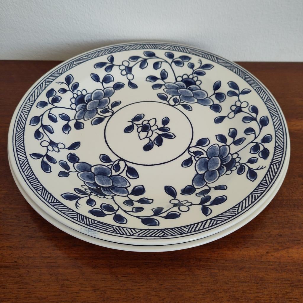 Set van twee vintage IKEA borden made in Great Britain, Keramiek, Ophalen of Verzenden, Zo goed als nieuw, Bord(en)