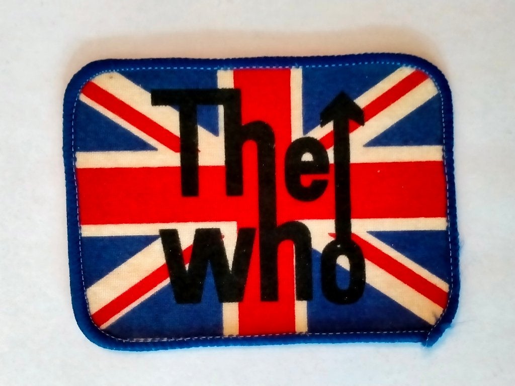 The Who UK vintage logo patch rock kleding embleem RARE, Ophalen of Verzenden, Zo goed als nieuw, Kleding
