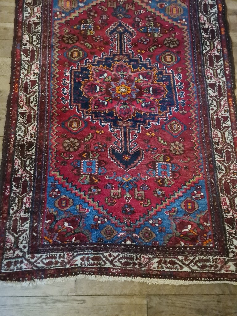 Antiek hand geknoopt vloerkleed, Heikant 21 Kaatsheuvel, 100 tot 150 cm, Belle Vieille Brocante, Ophalen of Verzenden