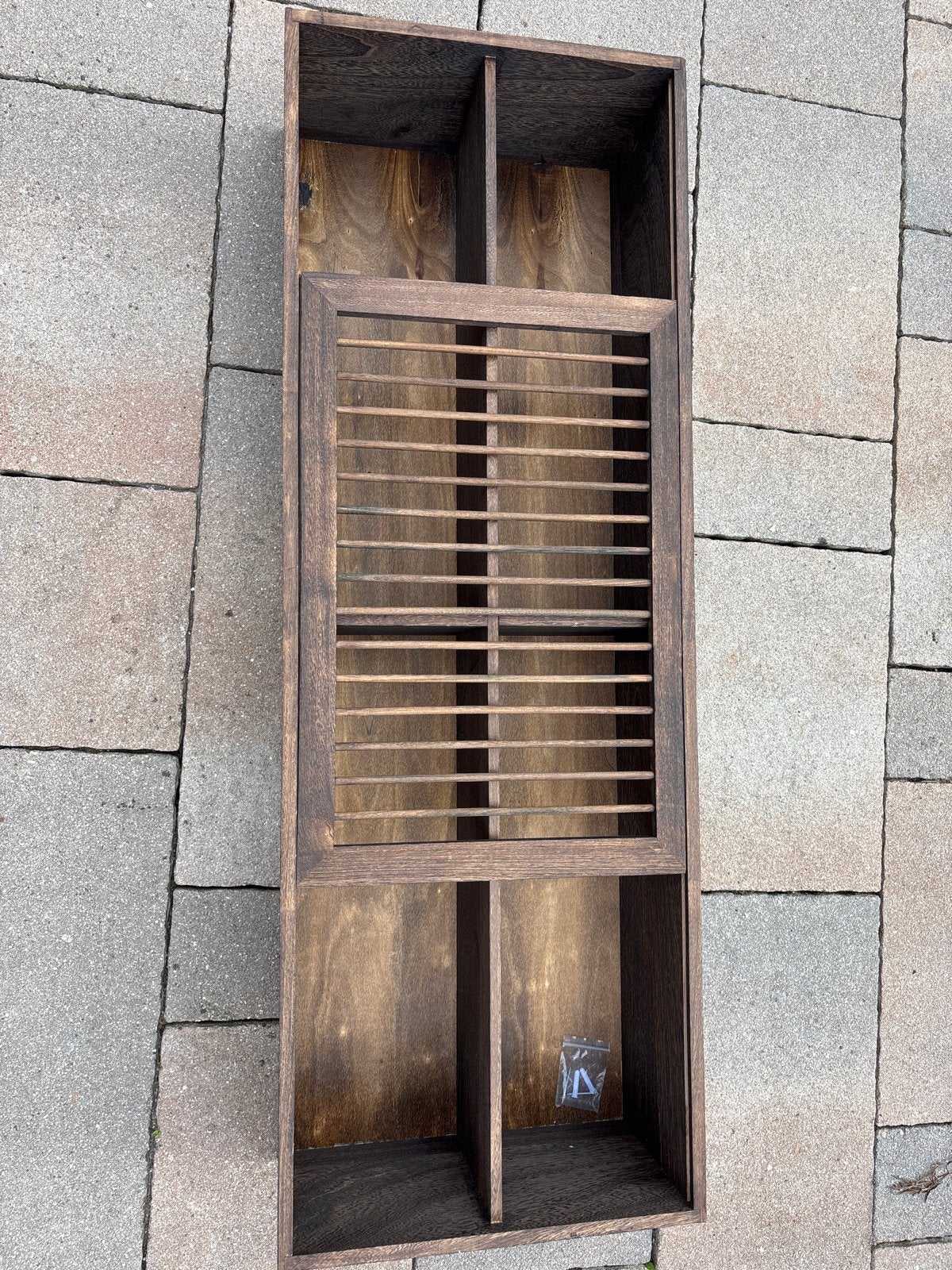 Houten wand kastje, Ophalen, 100 tot 150 cm, Nieuw, Minder dan 25 cm