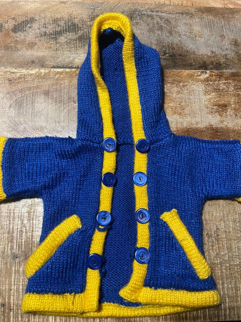 Vintage newborn meisjes Wollen Kleertjes Set, Kinderen en Baby's, Ophalen of Verzenden, Gebruikt, Jongetje of Meisje