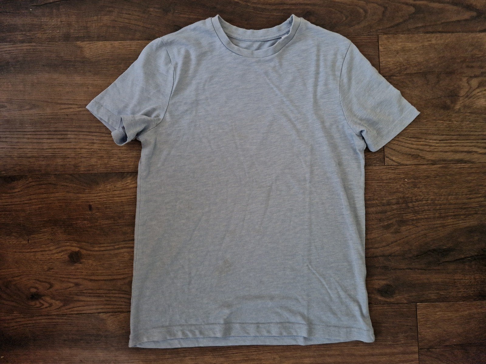Lichtblauw T-shirt maat 146/152, Ophalen of Verzenden, Gebruikt, Jongen of Meisje, Shirt of Longsleeve