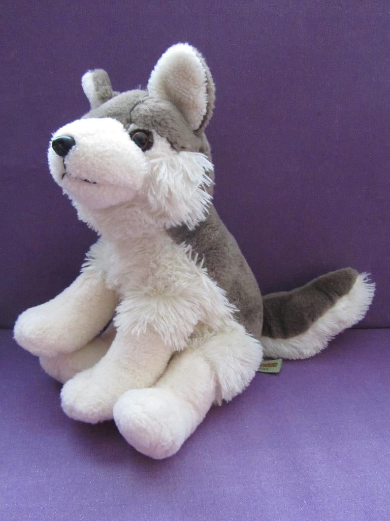 RAVENSDEN REALISTIC LIFE LIKE Knuffel HUSKY HOND **Nieuw**, Overige merken, Nieuw, Met label, Middelgroot (20 tot 80 cm)
