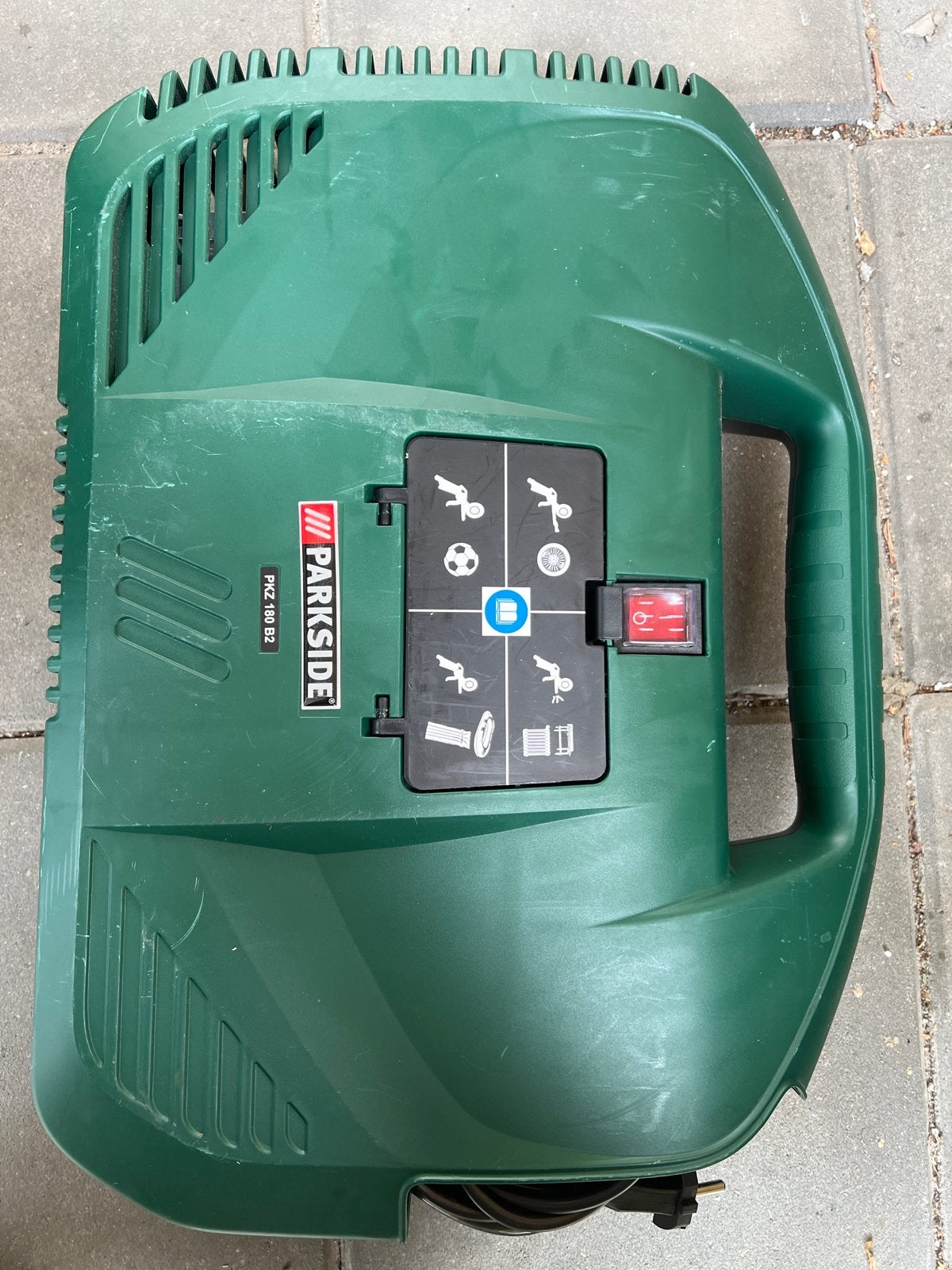 Parkside Compressor PKZ 180 B2 - Compact en Krachtig, Doe-het-zelf en Verbouw, Compressors, Gebruikt, 6 tot 10 bar, Ophalen of Verzenden