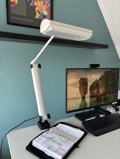 2 x Waldmann SN136 bureaulamp / werklamp, Bureaulamp, Overige merken, Zo goed als nieuw, Verstelbaar