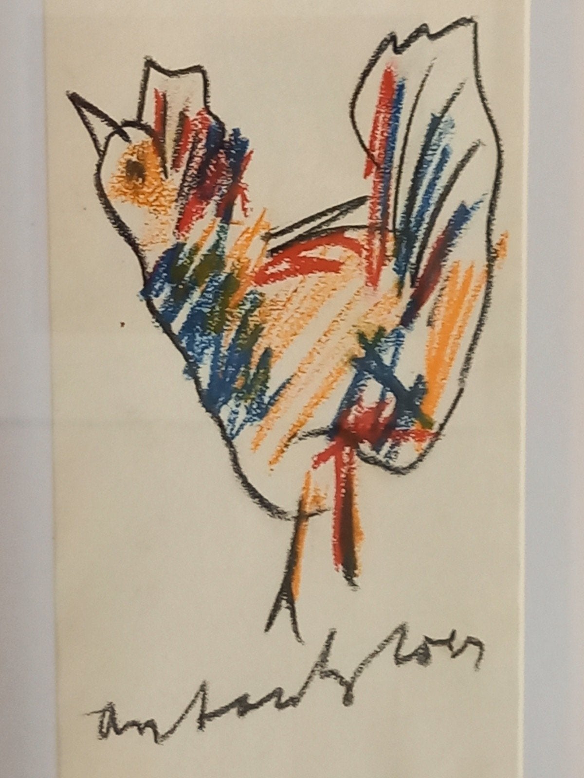 MOOI KLEURRIJK ORIGINEEL GESIGNEERD WERK VAN ANTON HEYBOER ,, Ophalen of Verzenden