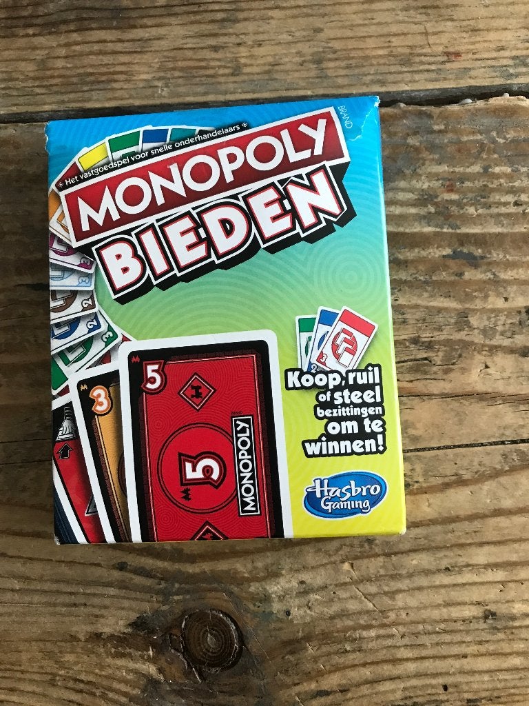 Monopoly bieden, Vijf spelers of meer, Ophalen of Verzenden, Gebruikt, Parker/Hasbro