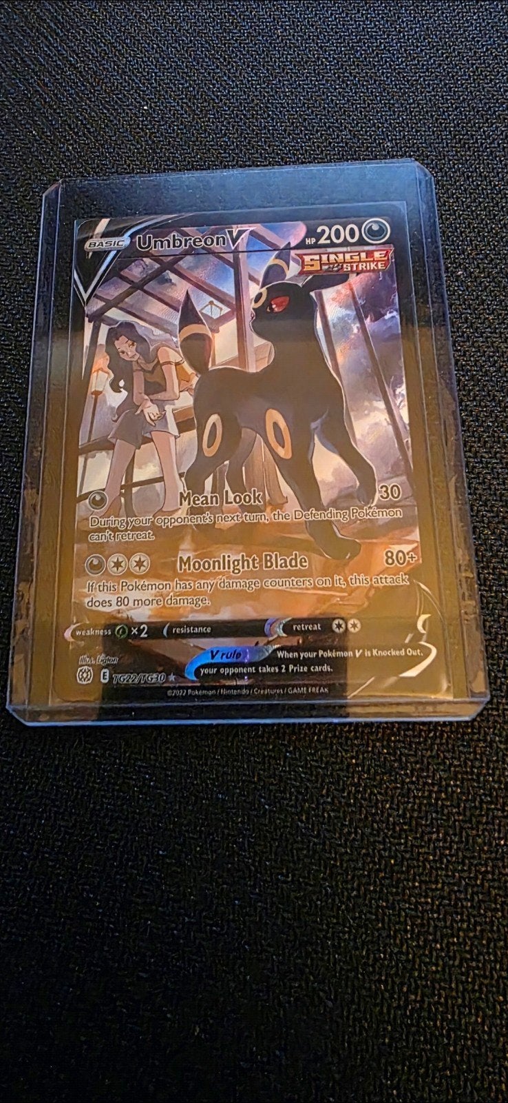 Umbreon V (Alternate Art) Pokémon kaart - #TG22 NM, Ophalen of Verzenden, Zo goed als nieuw, Losse kaart