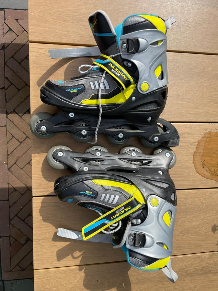 Verstelbare nijdam skeelers maat 38-41, Ophalen, Kinderen, Inline skates 4 wielen, Verstelbaar