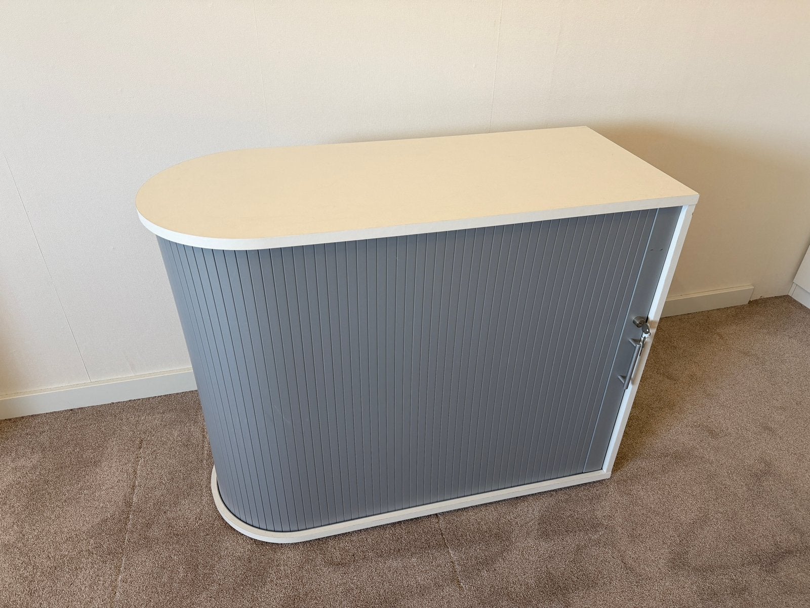 Roldeurkast / archiefkast (afsluitbaar, wit), Huis en Inrichting, Gebruikt, Minder dan 100 cm, Met slot, 25 tot 50 cm