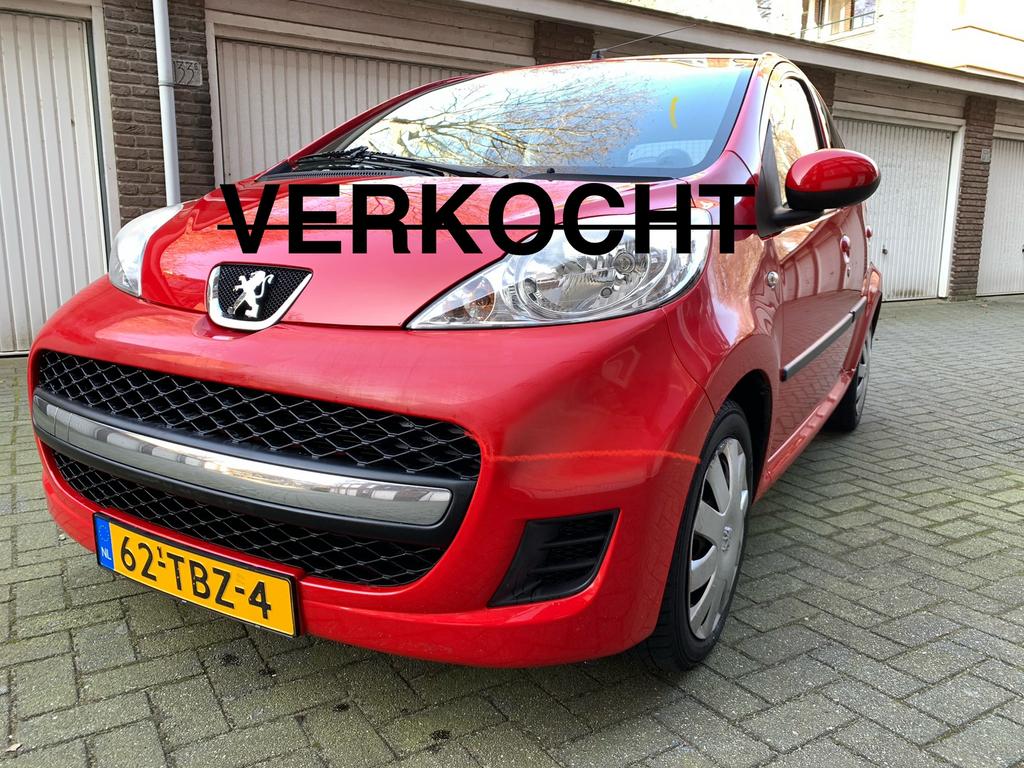 ! VERKOCHT !   Peugeot 107 1.0 VVT-i Met AIRCO 2012 NAP,, Voorwielaandrijving, Stof, Metallic lak, 4 stoelen