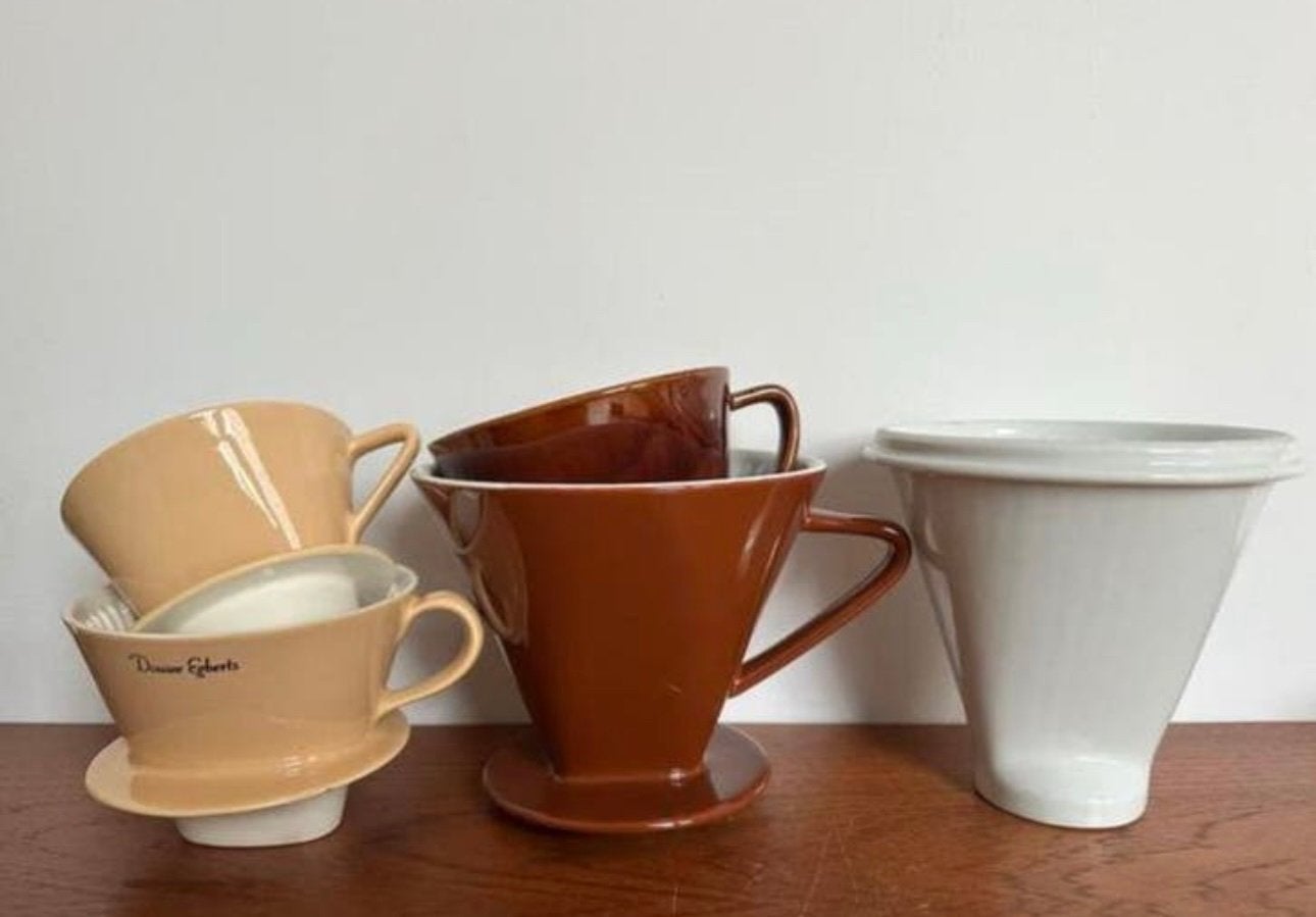 Koffiefilter Houder Dripper Pour Over keramiek D.E. Cilio, Ophalen of Verzenden, X, X, X
