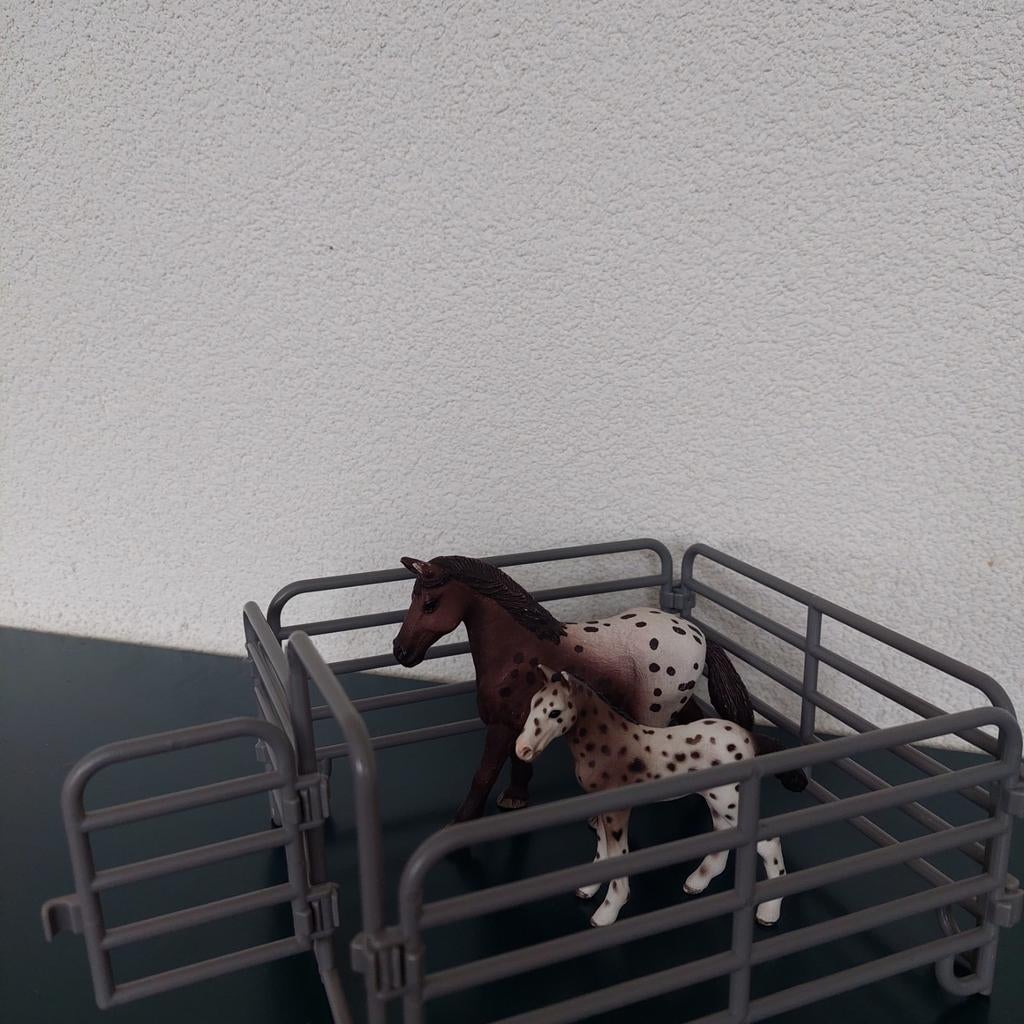 Schleich paard met veulen, Ophalen of Verzenden, Zo goed als nieuw