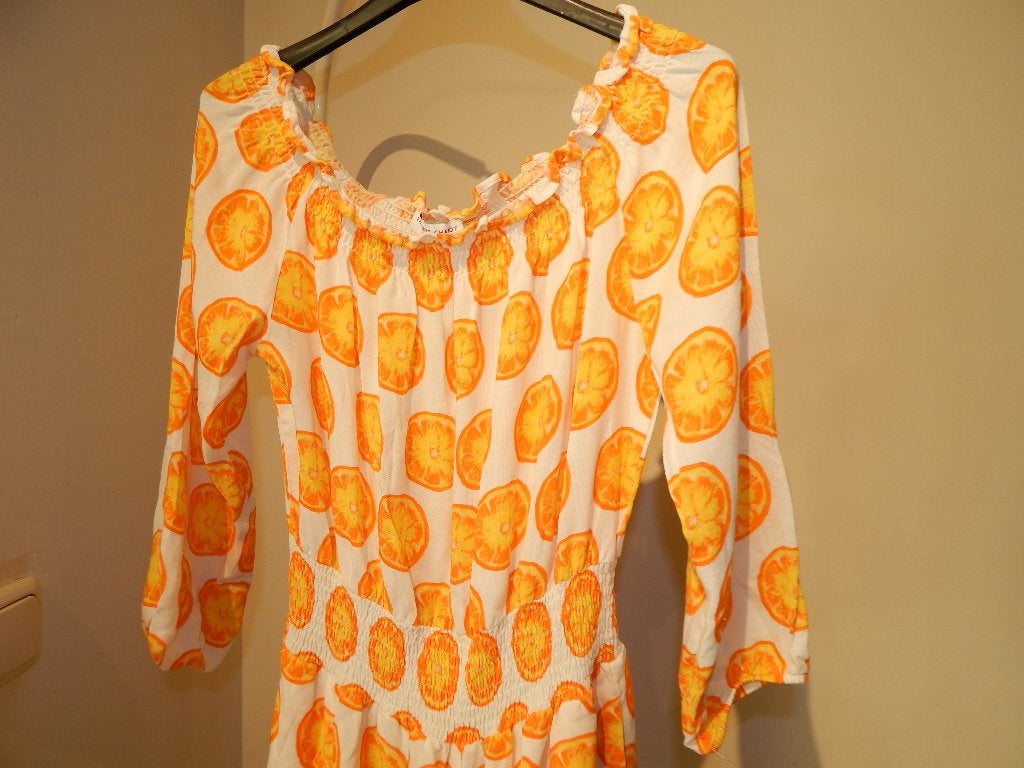 Fabienne Chapot zomerse jumpsuit sinas print wijde hals M, Maat 38/40 (M), Zo goed als nieuw, Fabienne Chapot, Meerkleurig