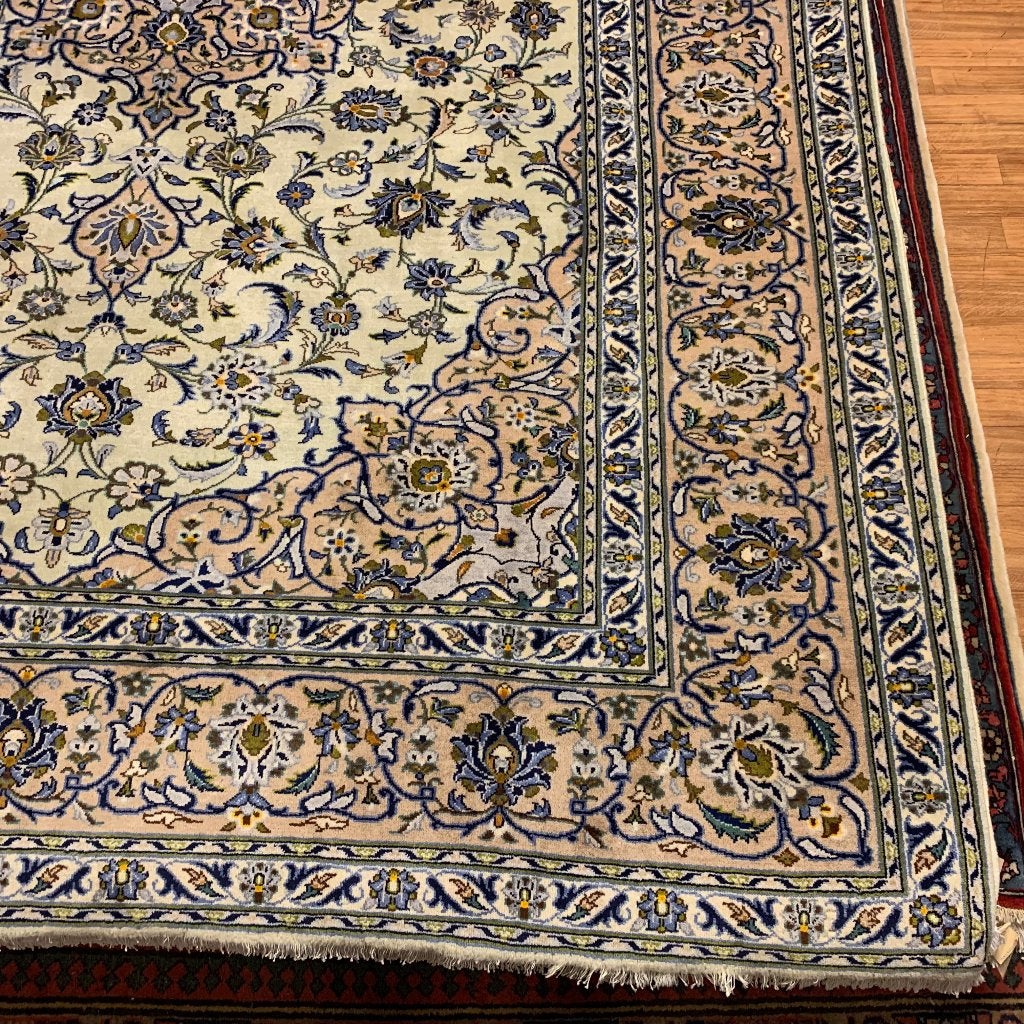 perzisch tapijt kashan 350 x 248 cm - Gratis bezorgd, TTM Wonen, Meubels – (Perzische) Tapijten en Woonaccessoires, Ophalen of Verzenden