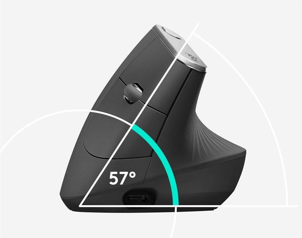 Logitech MX Vertical Ergonomic Mouse – Brand New | Coolblue, Rechtshandig, Muis, Logitech., Nieuw