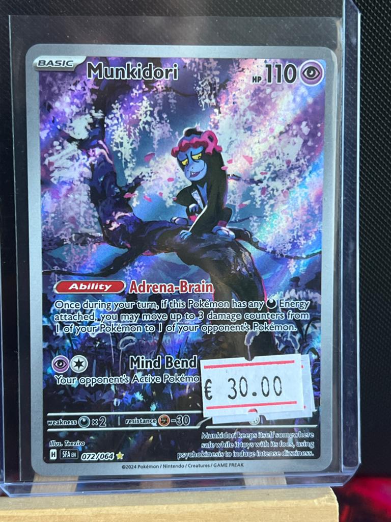 Munkidori Pokémon Kaart - Full Art (072/064) - Nieuwstaat, Ophalen of Verzenden, Nieuw, Losse kaart, Foil