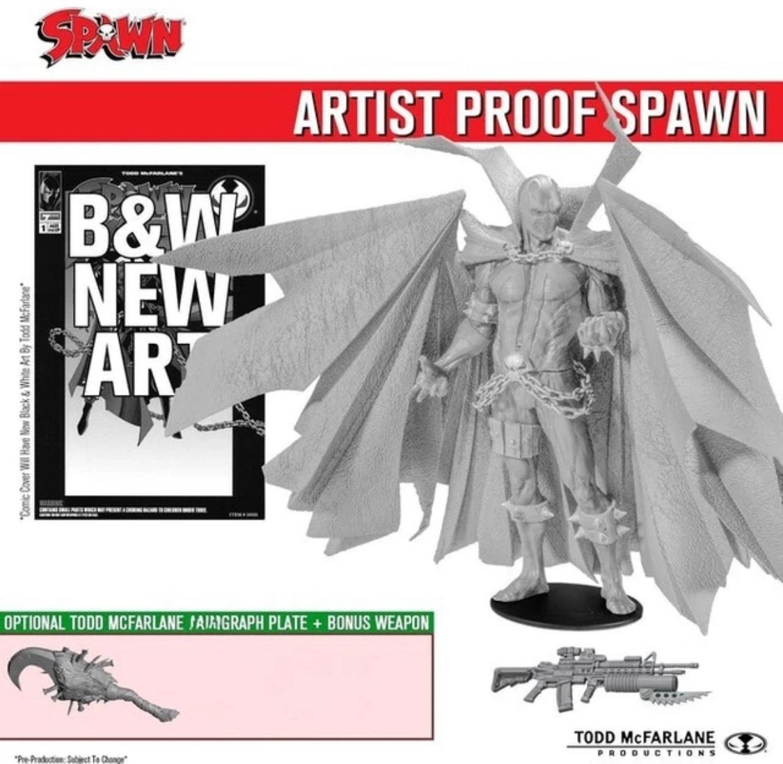 McFarlane Toys Kickstarter Spawn Artist Proof Actiefiguur, Ophalen of Verzenden, Nieuw