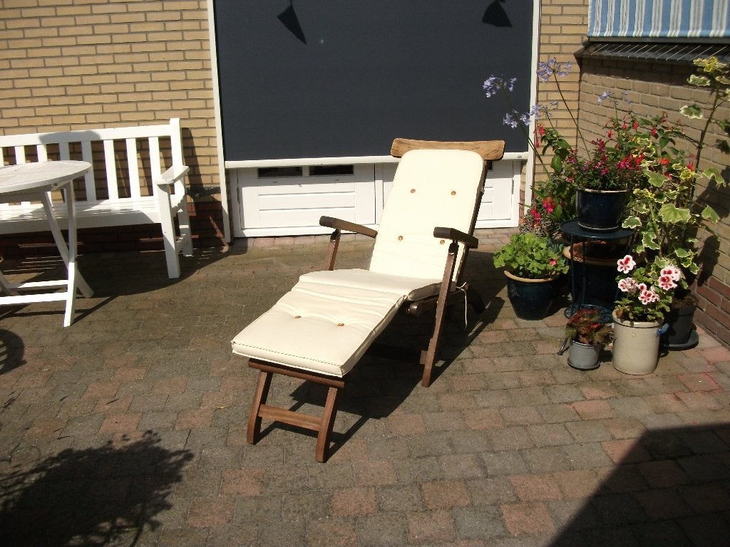 Ligstoel, Ophalen, Gebruikt, Hout, Verstelbaar