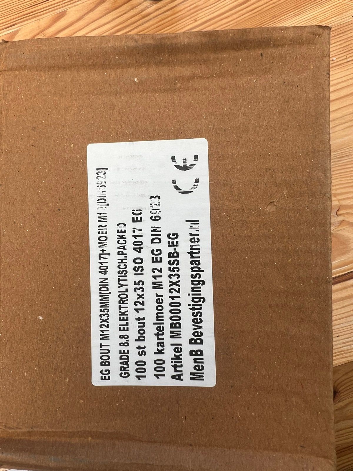 Bout en moer M12 x35, Ophalen of Verzenden, Zo goed als nieuw