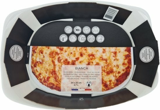 Bianca Ovenschaal - Ovenschaal 34x25cm 2.7L, Overige merken, Keramiek, Ophalen of Verzenden, Modern